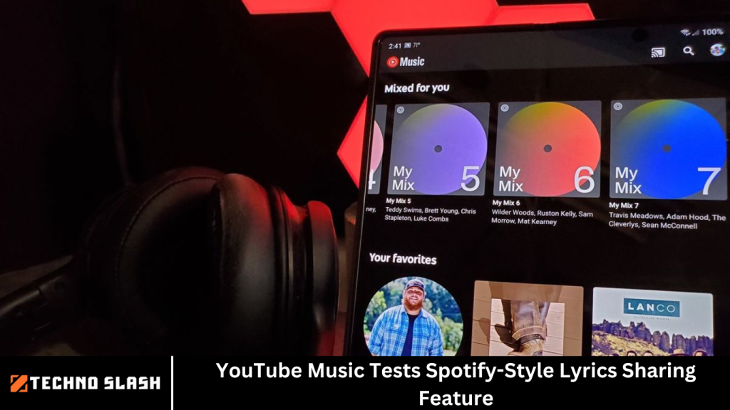 YouTube Music Tests Spotify-Style Lyrics Sharing Feature