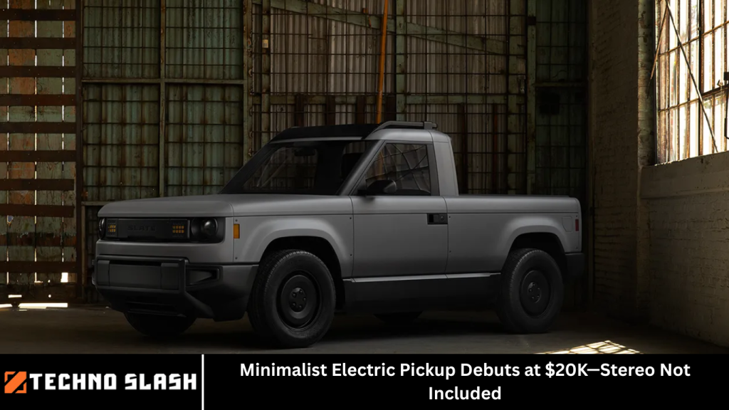 Minimalist Electric Pickup Debuts at $20K—Stereo Not Included